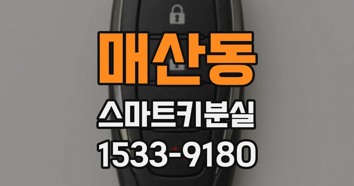 매산동 스마트키분실