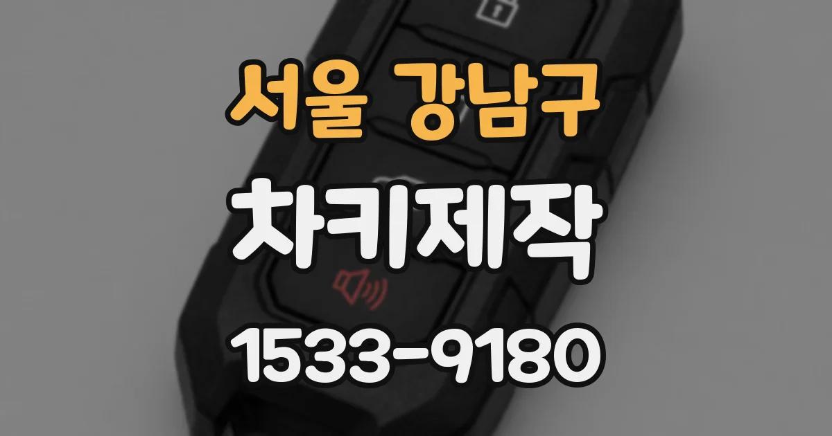 서울 강남구 차키제작