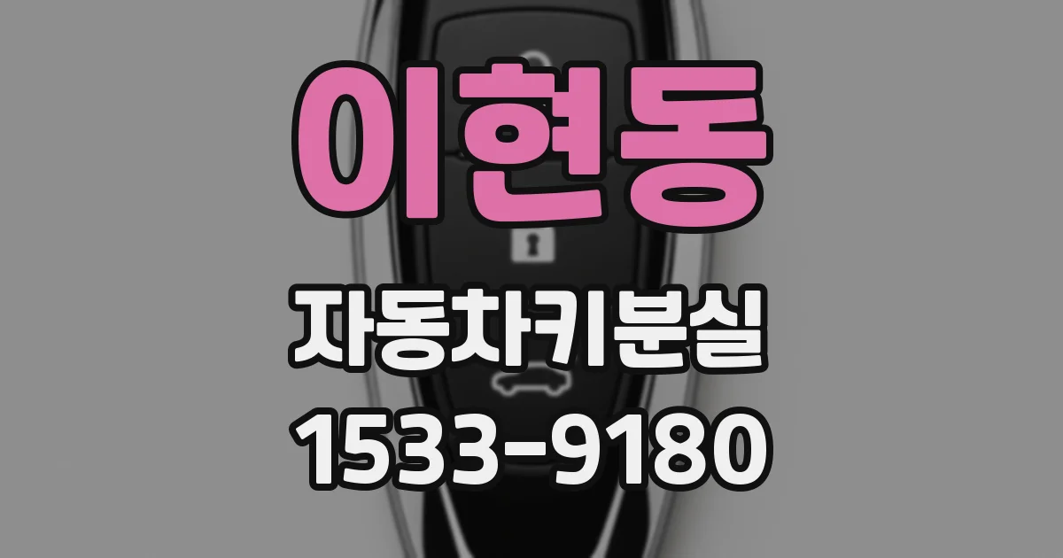 이현동 자동차키분실