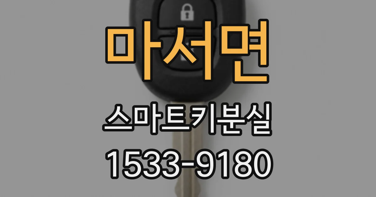 마서면 스마트키분실