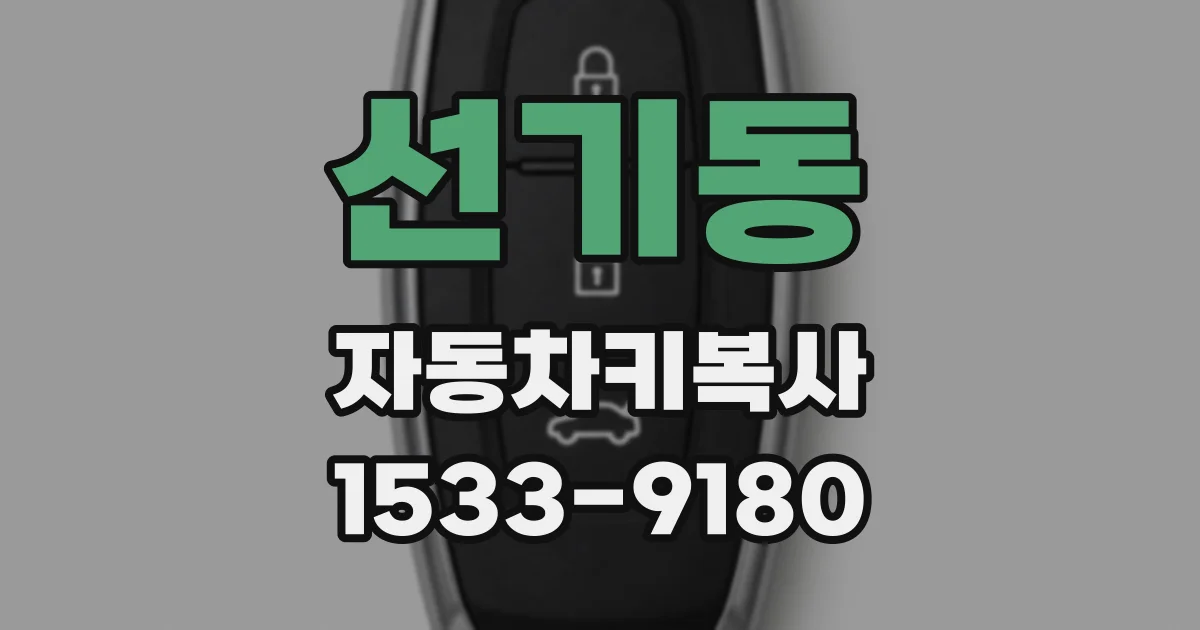 선기동 자동차키복사