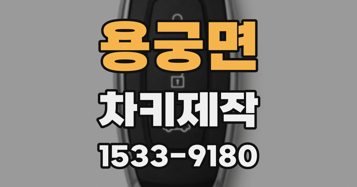 용궁면 차키제작