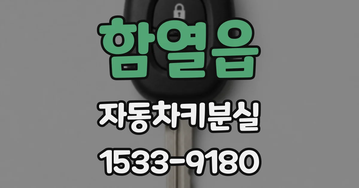 함열읍 자동차키분실