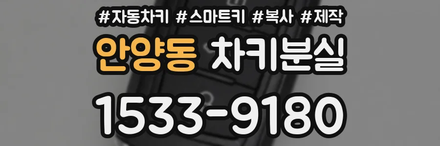 안양동 차키분실