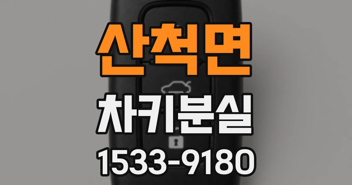 산척면 차키분실