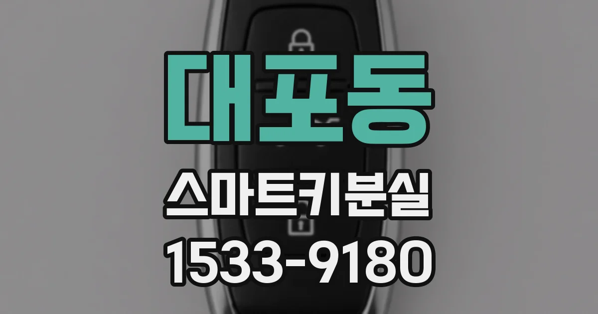 대포동 스마트키분실
