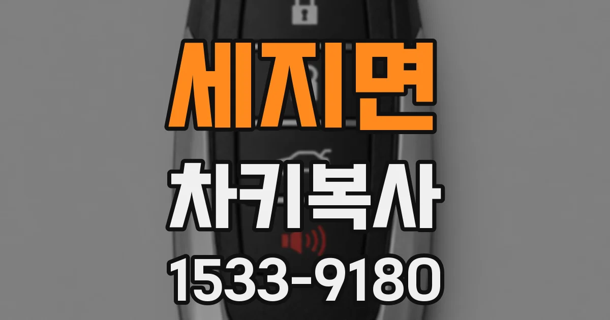 세지면 차키복사