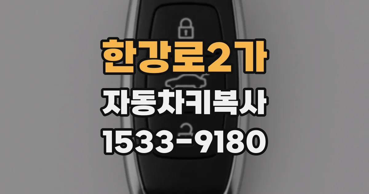 한강로2가 자동차키복사