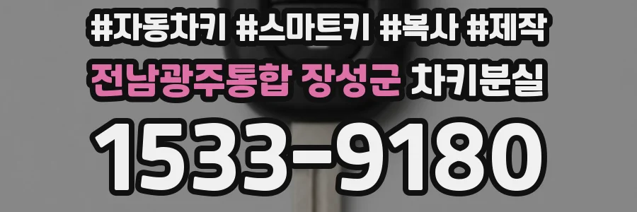 전남광주통합 장성군 차키분실