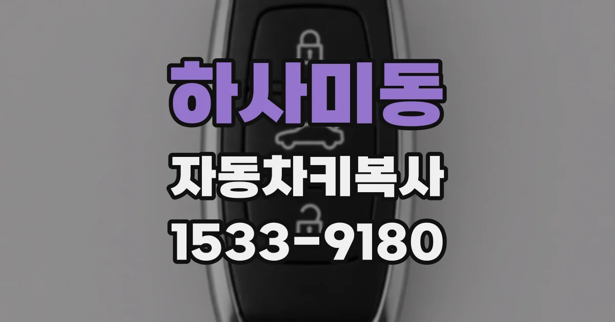 하사미동 자동차키복사