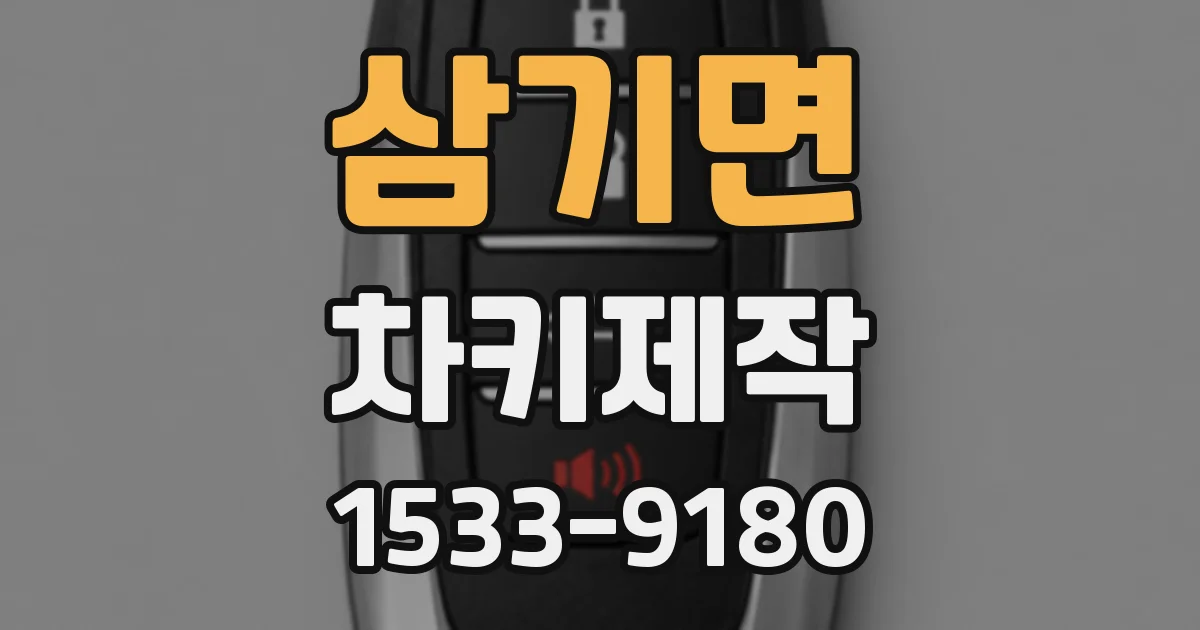 삼기면 차키제작