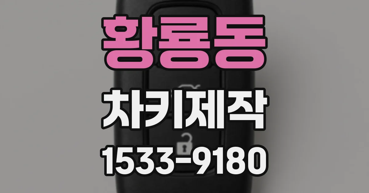황룡동 차키제작