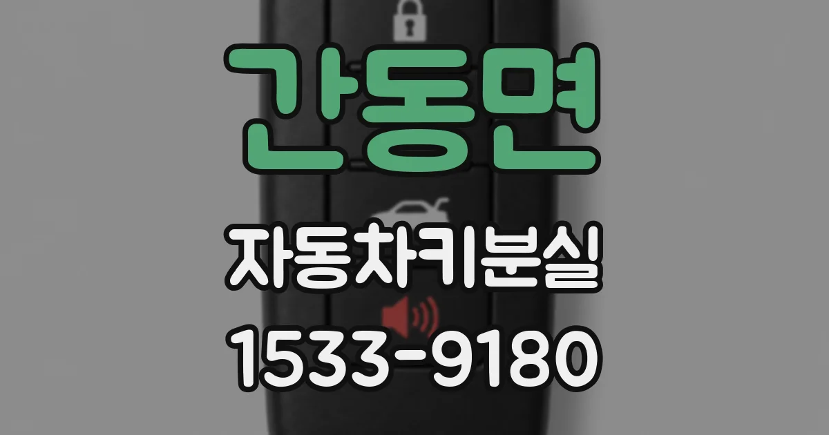 간동면 자동차키분실