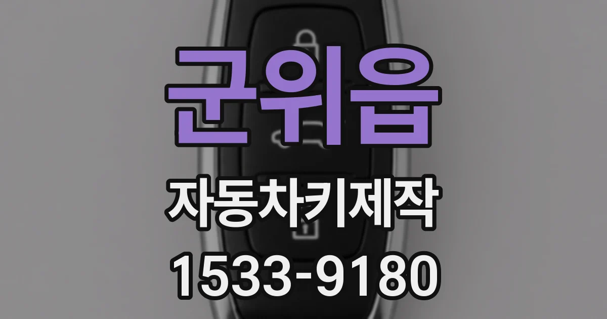 군위읍 자동차키제작