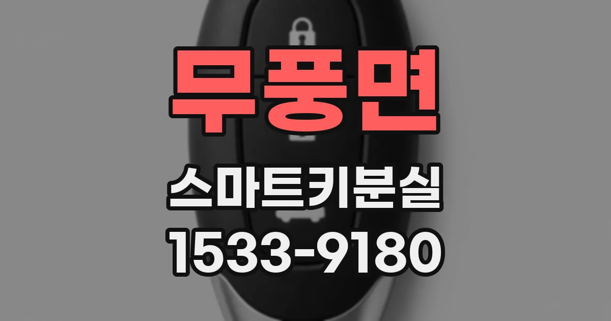 무풍면 스마트키분실