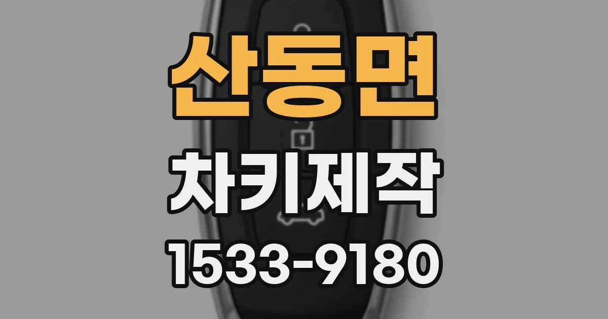 산동면 차키제작