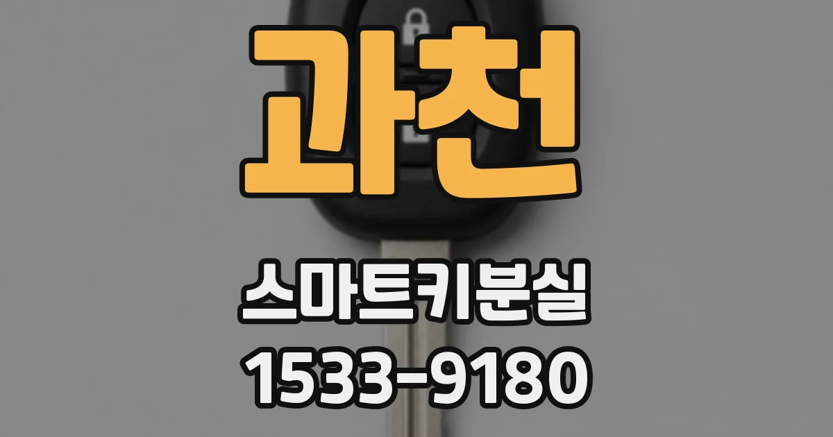 과천 스마트키분실
