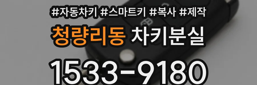 청량리동 차키분실