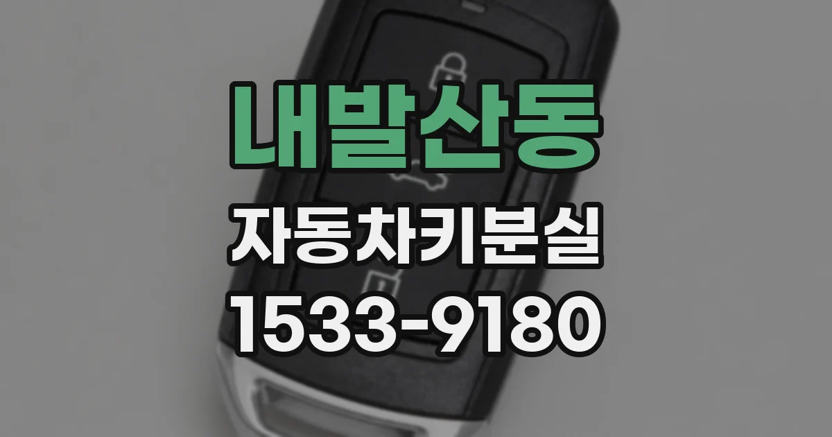 내발산동 자동차키분실