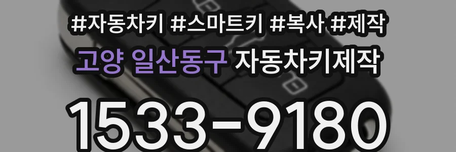 고양 일산동구 자동차키제작