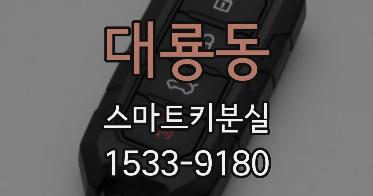 대룡동 스마트키분실