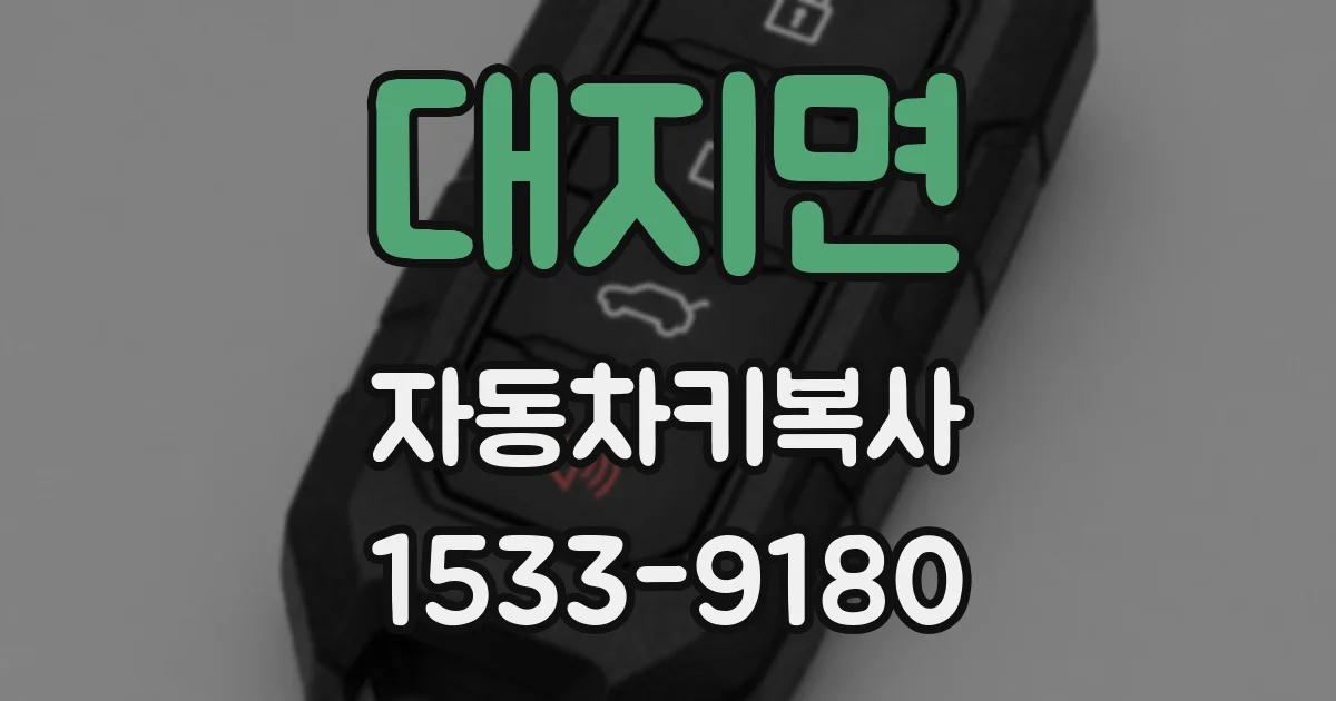 대지면 자동차키복사