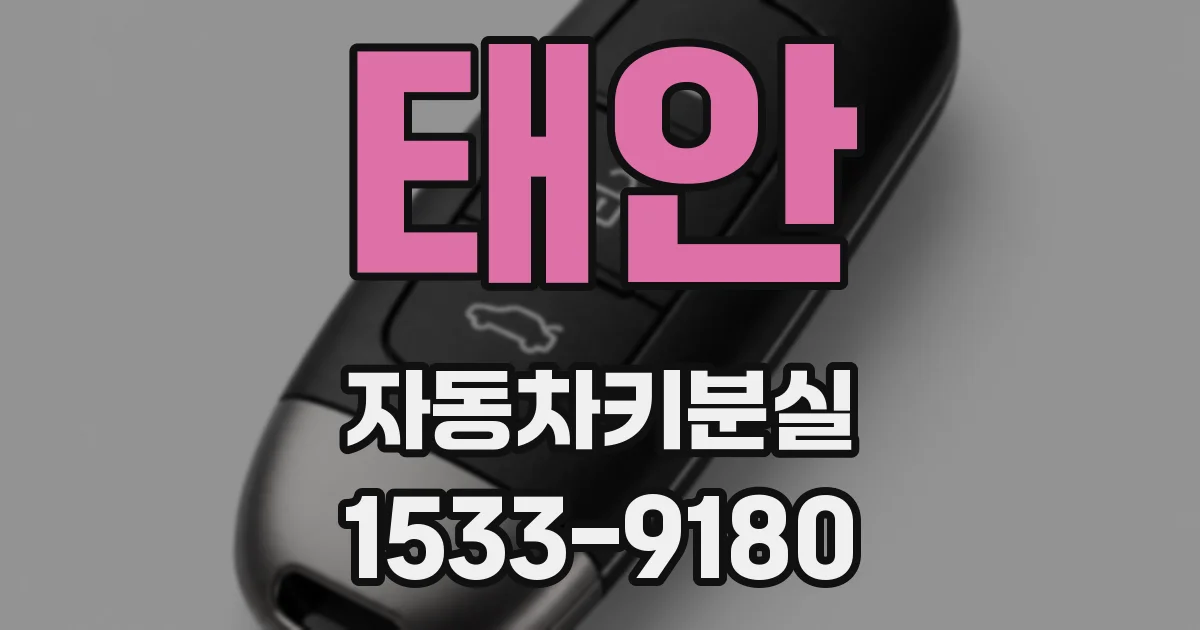 태안 자동차키분실