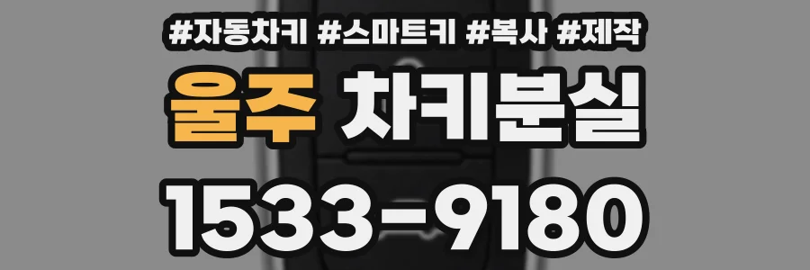 울주 차키분실