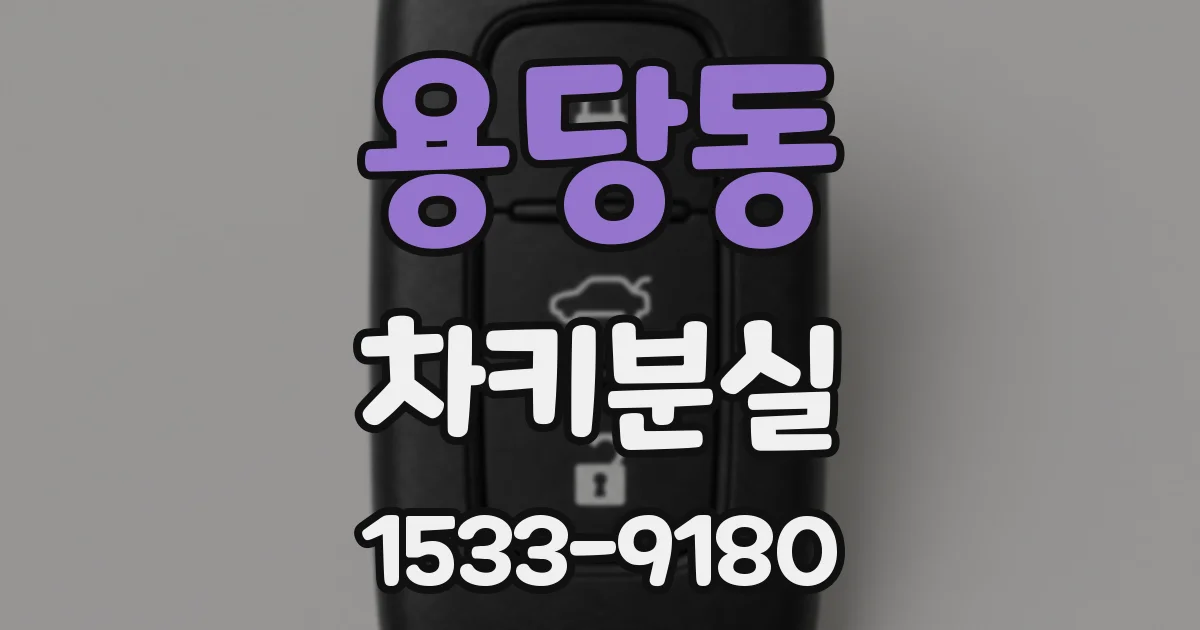 용당동 차키분실