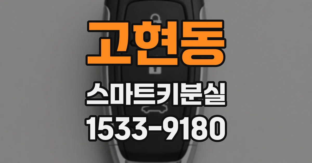 고현동 스마트키분실