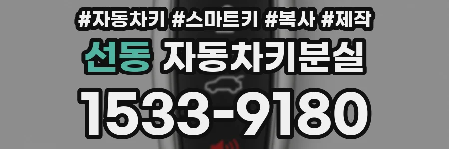 선동 자동차키분실
