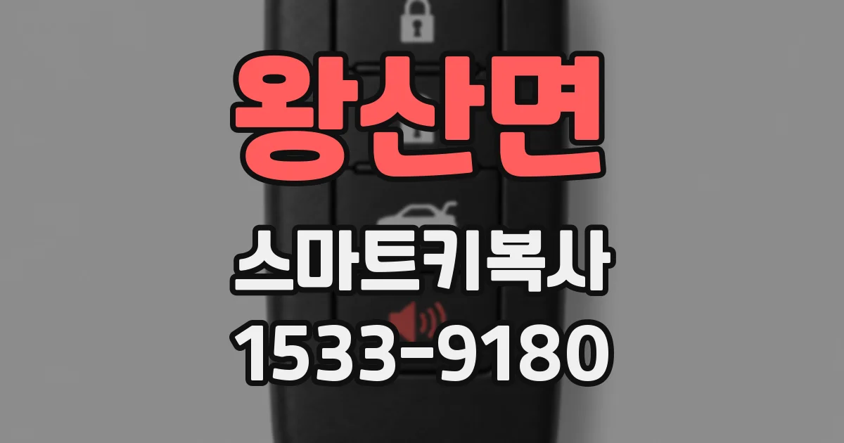 왕산면 스마트키복사