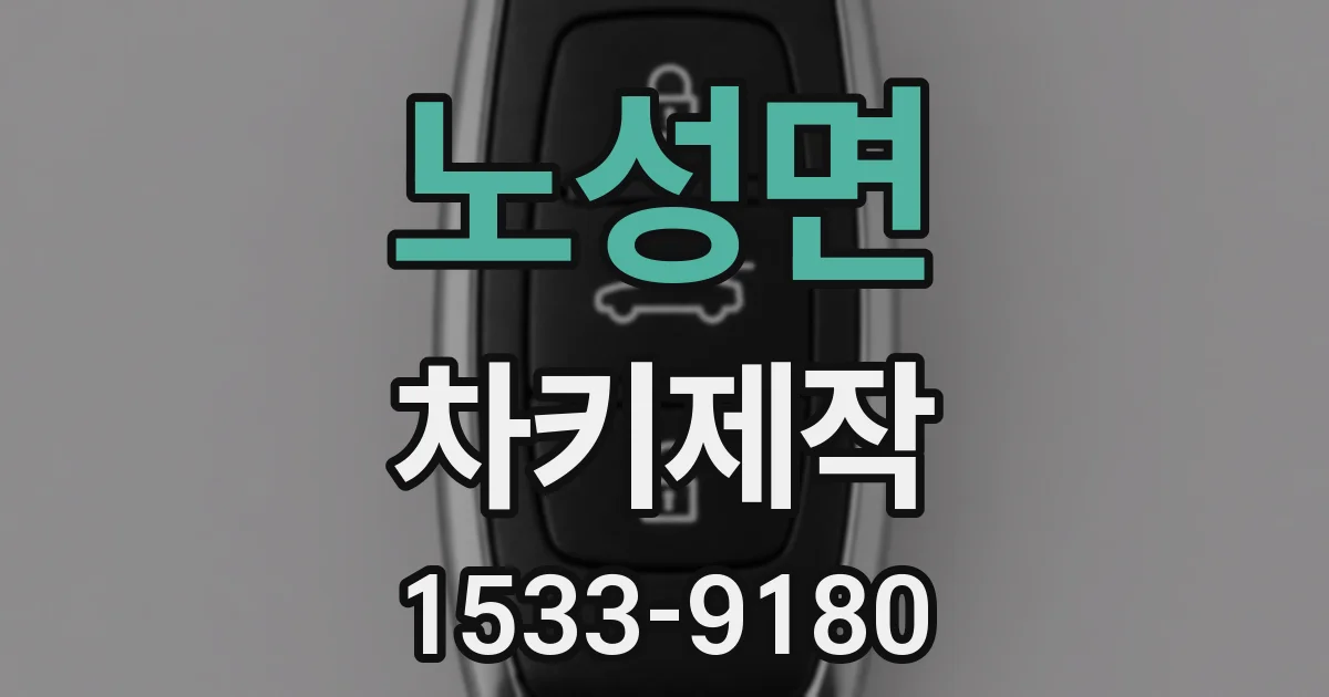 노성면 차키제작