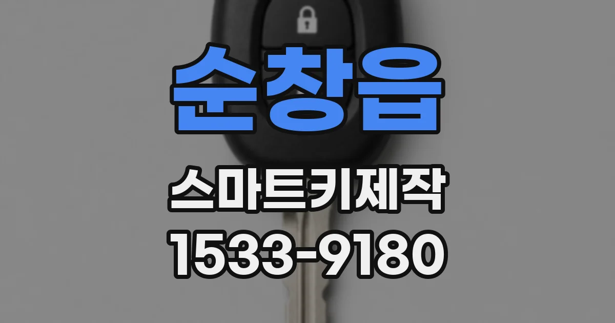 순창읍 스마트키제작