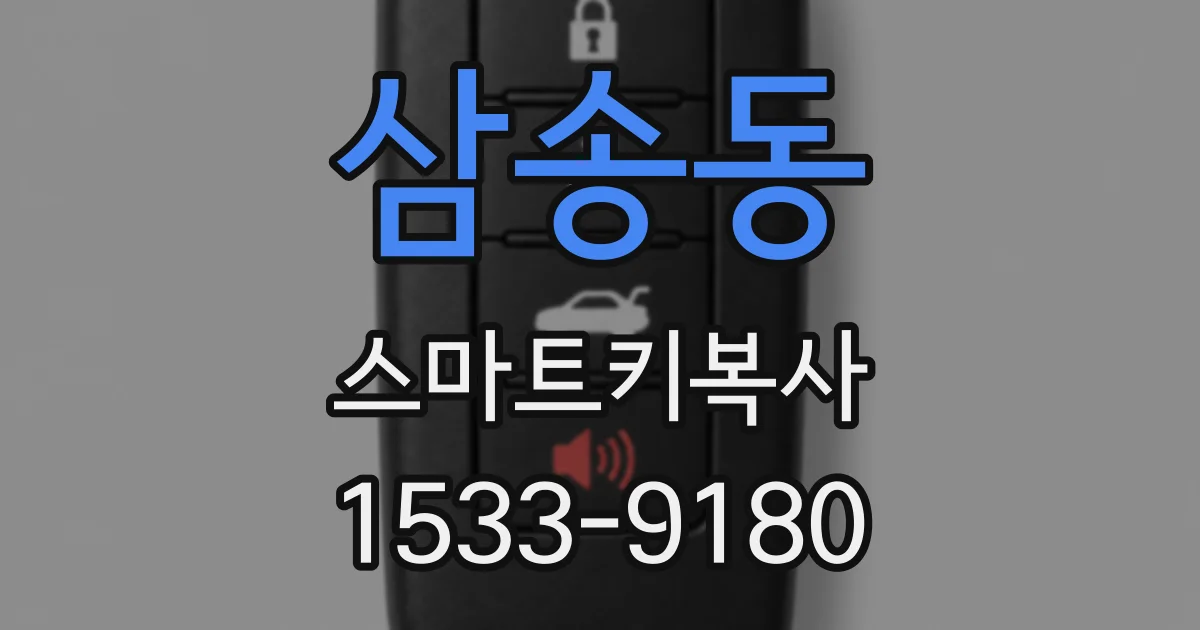삼송동 스마트키복사