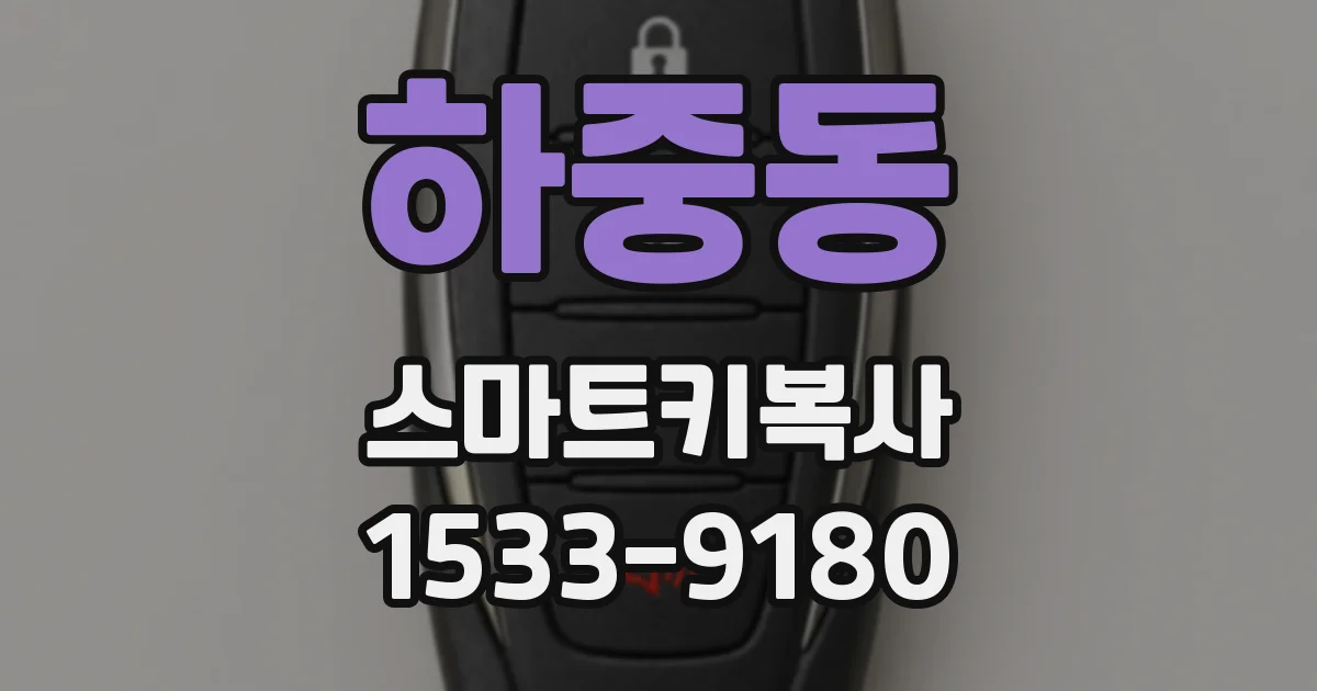 하중동 스마트키복사