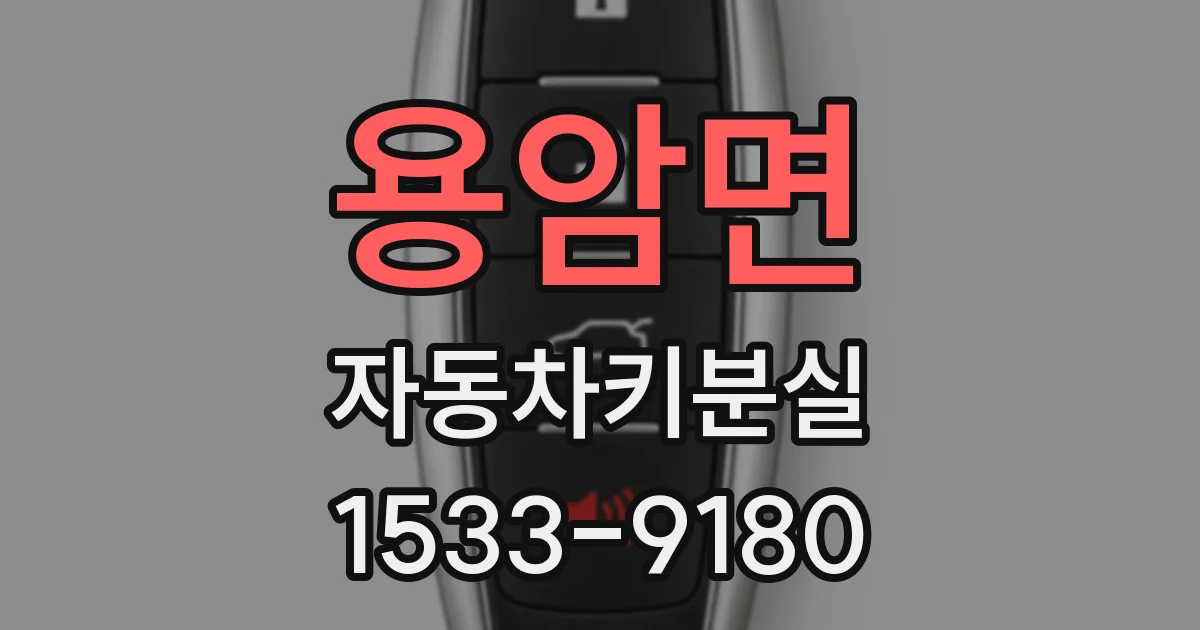 용암면 자동차키분실