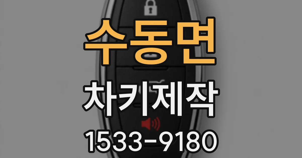 수동면 차키제작