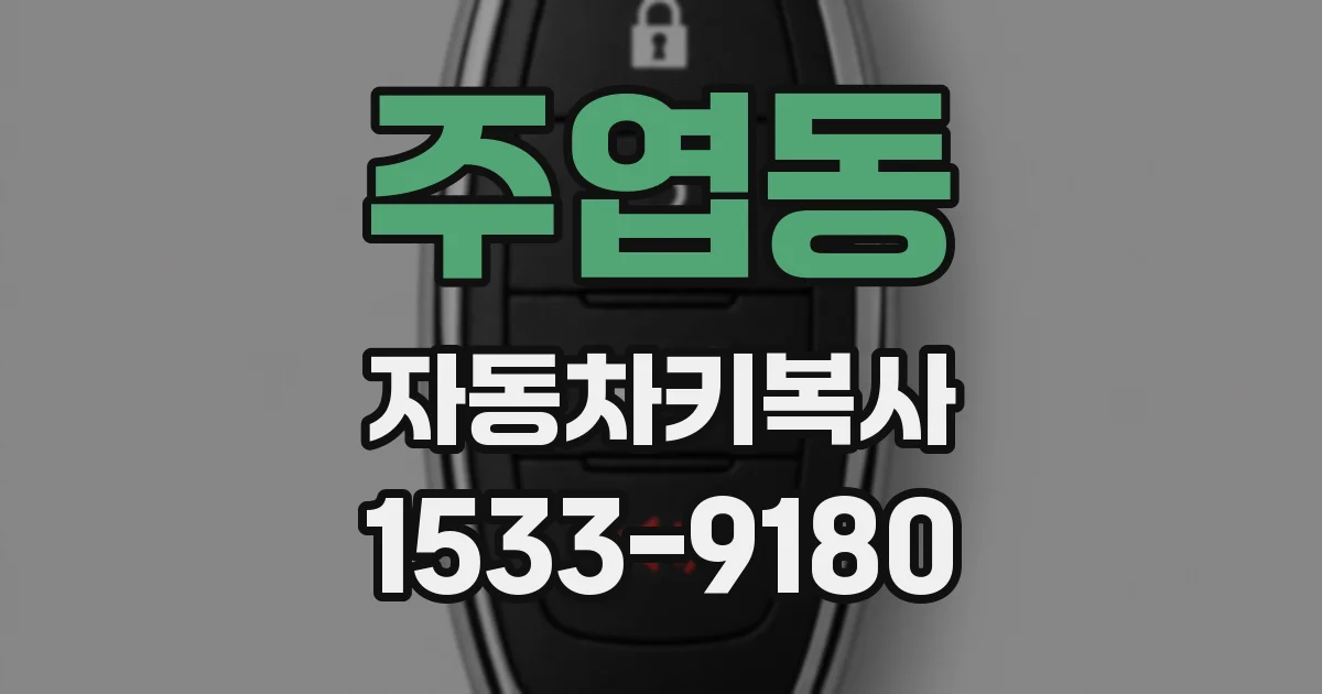 주엽동 자동차키복사