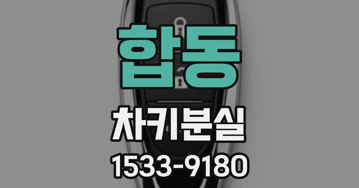 합동 차키분실