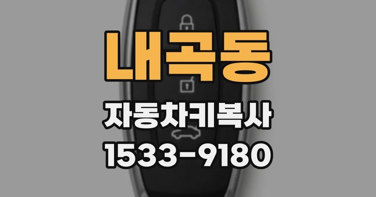 내곡동 자동차키복사