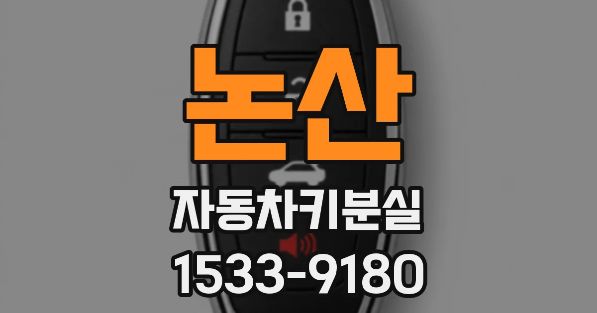 논산 자동차키분실