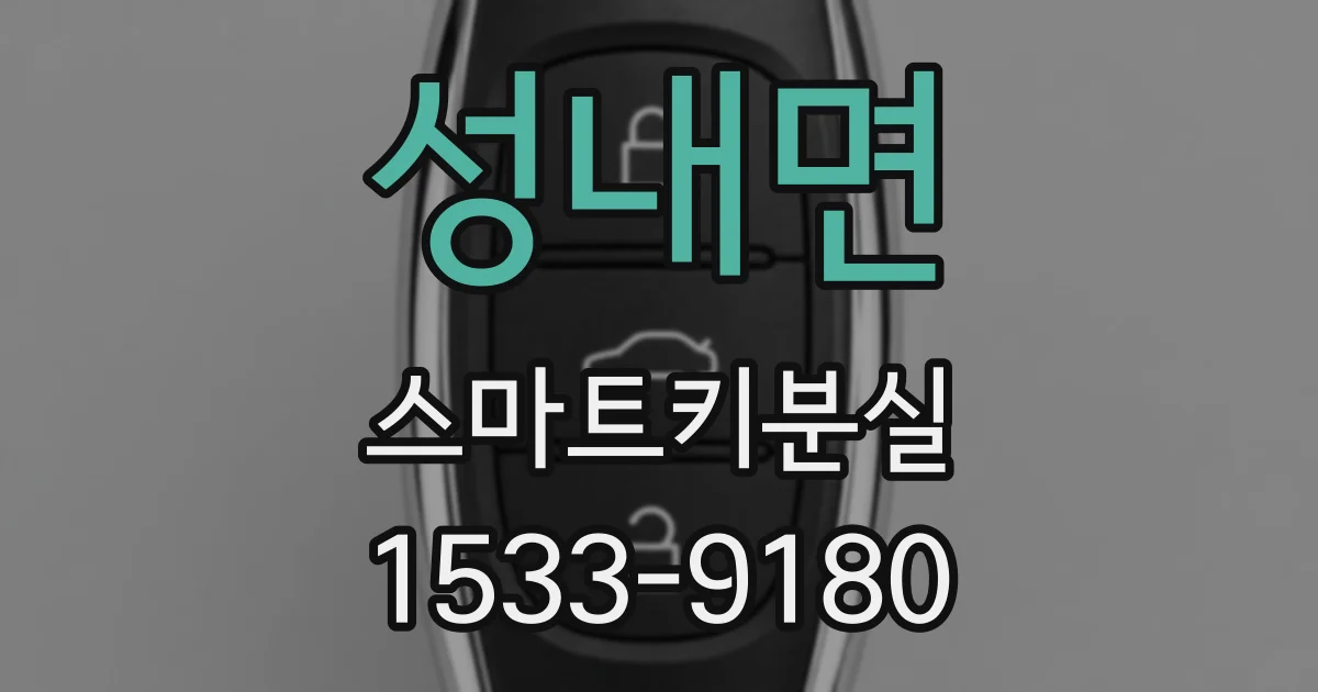 성내면 스마트키분실
