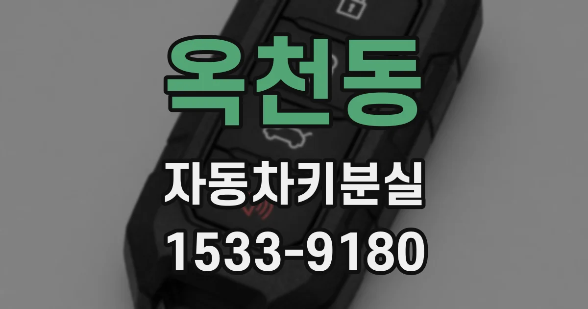 옥천동 자동차키분실