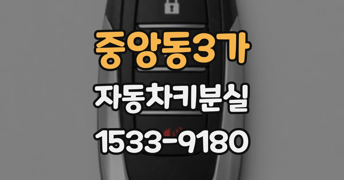 중앙동3가 자동차키분실