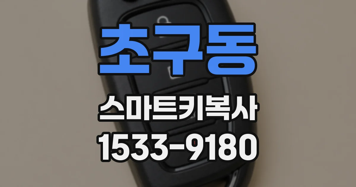 초구동 스마트키복사