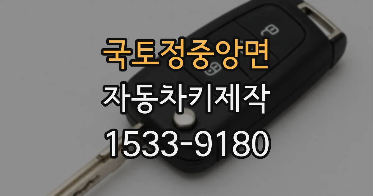 국토정중앙면 자동차키제작