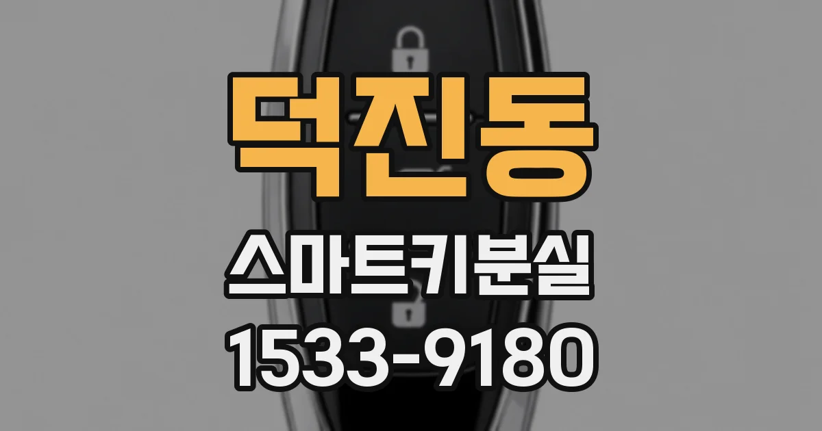덕진동 스마트키분실