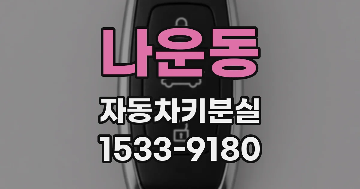 나운동 자동차키분실