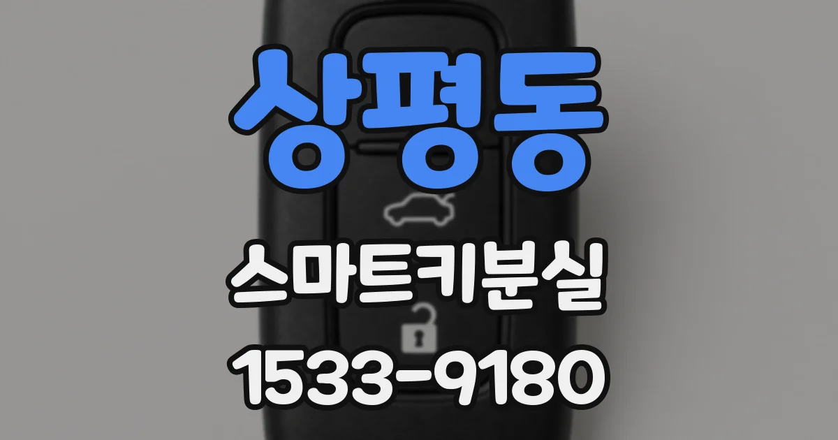 상평동 스마트키분실